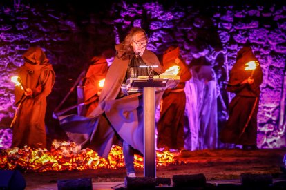 La lectura fue el último acto del Festival de las Ánimas de Soria.