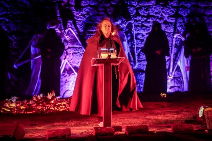 La lectura fue el último acto del Festival de las Ánimas de Soria.