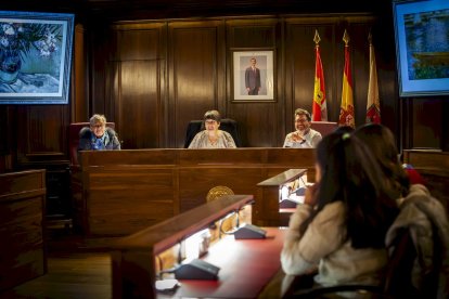 Los pequeños conocieron de primera mano como se trabaja en un pleno