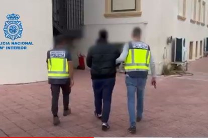 Uno de las detenciones.
