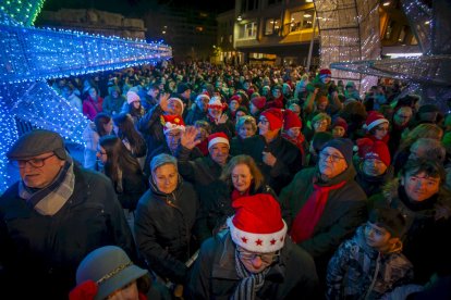 El evento llenó Mariano Granados de espíritu navideño
