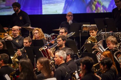 La Banda Municipal de Música interpretó canciones para los más pequeños