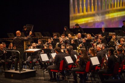 La Banda Municipal de Música interpretó canciones para los más pequeños