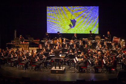 La Banda Municipal de Música interpretó canciones para los más pequeños