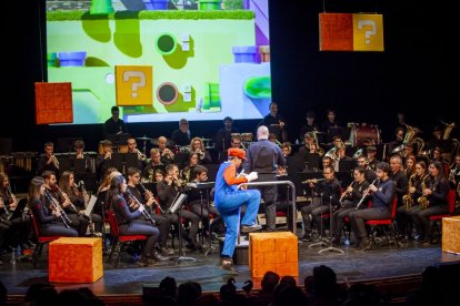 La Banda Municipal de Música interpretó canciones para los más pequeños