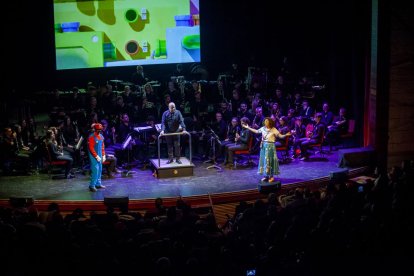 La Banda Municipal de Música interpretó canciones para los más pequeños
