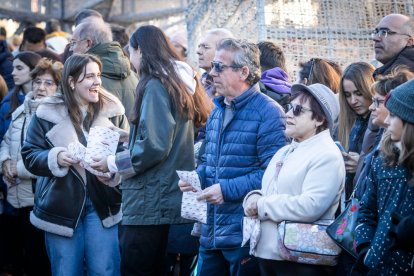 Celebración de las campanadas con Torrezno de Soria.