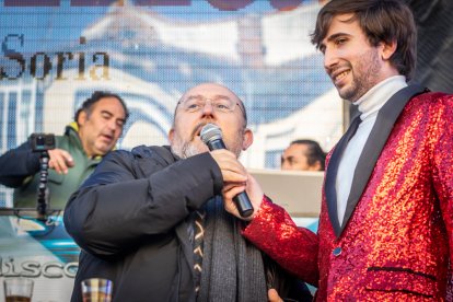 Celebración de las campanadas con Torrezno de Soria.