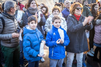 Celebración de las campanadas con Torrezno de Soria.
