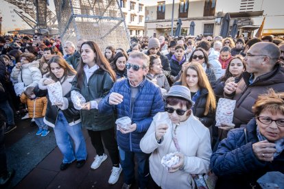 Celebración de las campanadas con Torrezno de Soria.