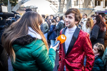 Celebración de las campanadas con Torrezno de Soria.