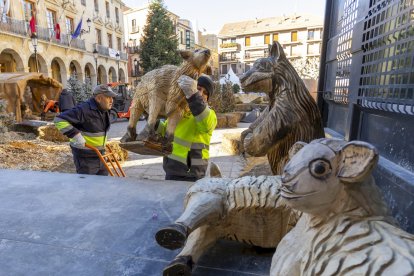 El desmontaje del belén pone fin a la navidad