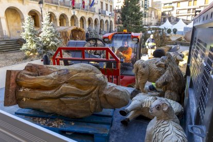 El desmontaje del belén pone fin a la navidad