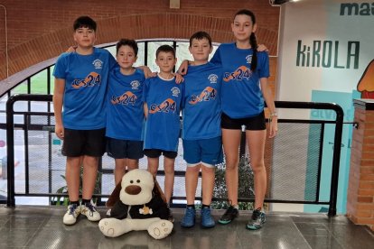 Los canteranos sorianos que compitieron en Vitoria.