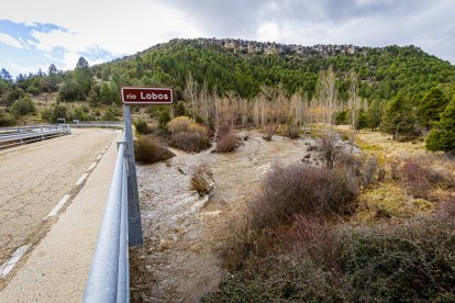 Las aguas se salen de su cauce en la zona del Cañón del río Lobos