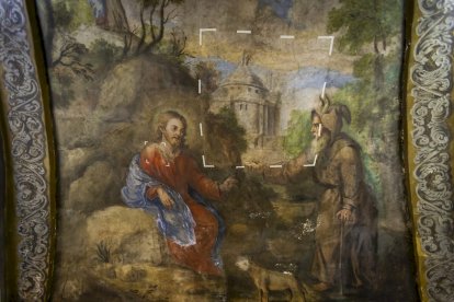 Detalles de los trabajos que están realizando los restauradores