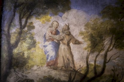 Detalles de los trabajos que están realizando los restauradores