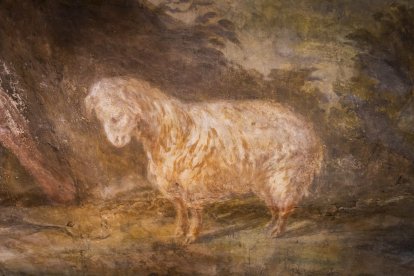 Detalles de los trabajos que están realizando los restauradores