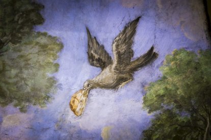 Detalles de los trabajos que están realizando los restauradores