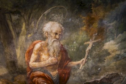 Detalles de los trabajos que están realizando los restauradores