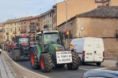 Tractores en la zona de San Esteban.