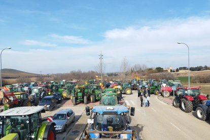 Tractorada en la zona de Almazán