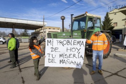 La protesta del campo moviliza 800 agricultores