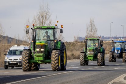 La protesta del campo moviliza 800 agricultores