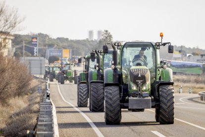 La protesta del campo moviliza 800 agricultores