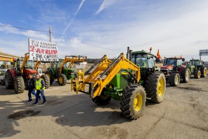 La protesta del campo moviliza 800 agricultores
