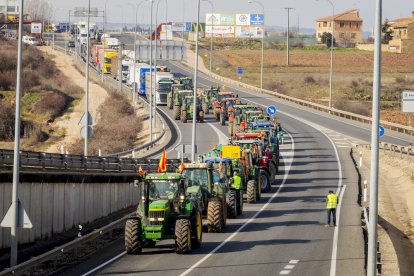 La protesta del campo moviliza 800 agricultores