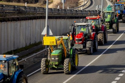 La protesta del campo moviliza 800 agricultores