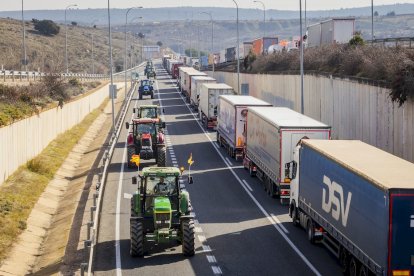La protesta del campo moviliza 800 agricultores