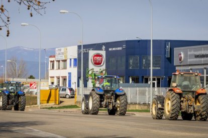 La protesta del campo moviliza 800 agricultores