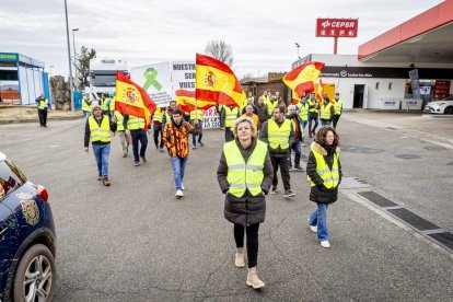 Después de las tractoradas las manifestaciones se realizaron a pie
