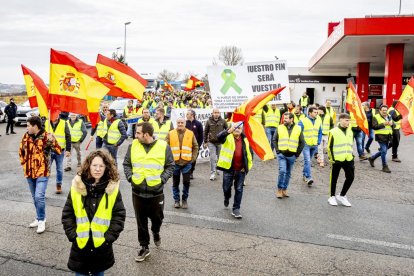 Después de las tractoradas las manifestaciones se realizaron a pie