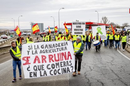 Después de las tractoradas las manifestaciones se realizaron a pie