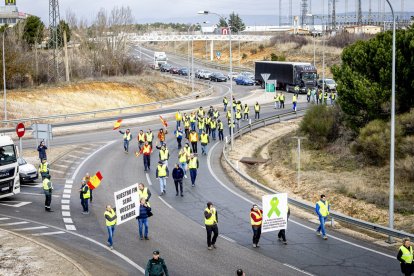 Después de las tractoradas las manifestaciones se realizaron a pie