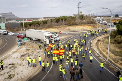 Después de las tractoradas las manifestaciones se realizaron a pie