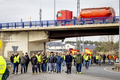 Después de las tractoradas las manifestaciones se realizaron a pie