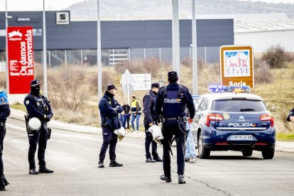 Después de las tractoradas las manifestaciones se realizaron a pie