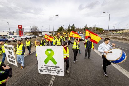 Después de las tractoradas las manifestaciones se realizaron a pie
