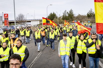 Después de las tractoradas las manifestaciones se realizaron a pie