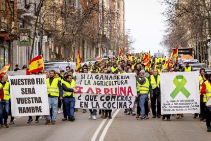 Después de las tractoradas las manifestaciones se realizaron a pie