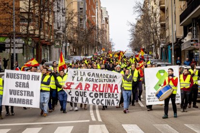 Después de las tractoradas las manifestaciones se realizaron a pie