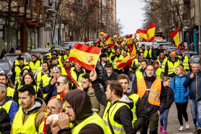 Después de las tractoradas las manifestaciones se realizaron a pie