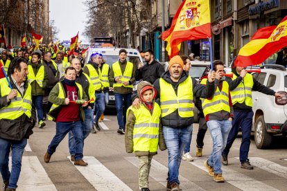 Después de las tractoradas las manifestaciones se realizaron a pie