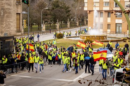 Después de las tractoradas las manifestaciones se realizaron a pie