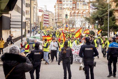 Después de las tractoradas las manifestaciones se realizaron a pie