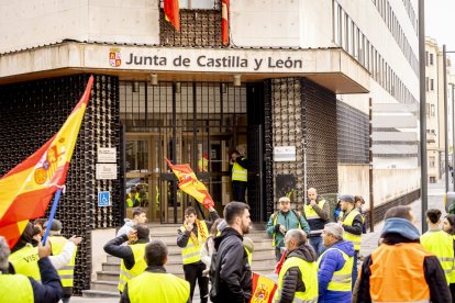 Después de las tractoradas las manifestaciones se realizaron a pie